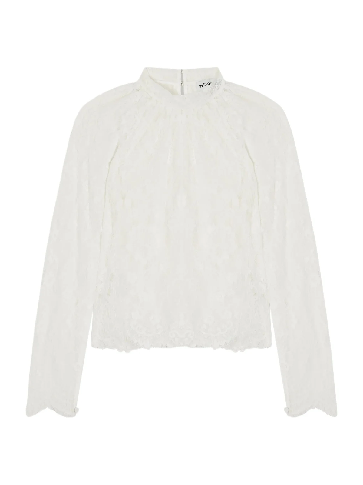 Scalloped Lace Blouse