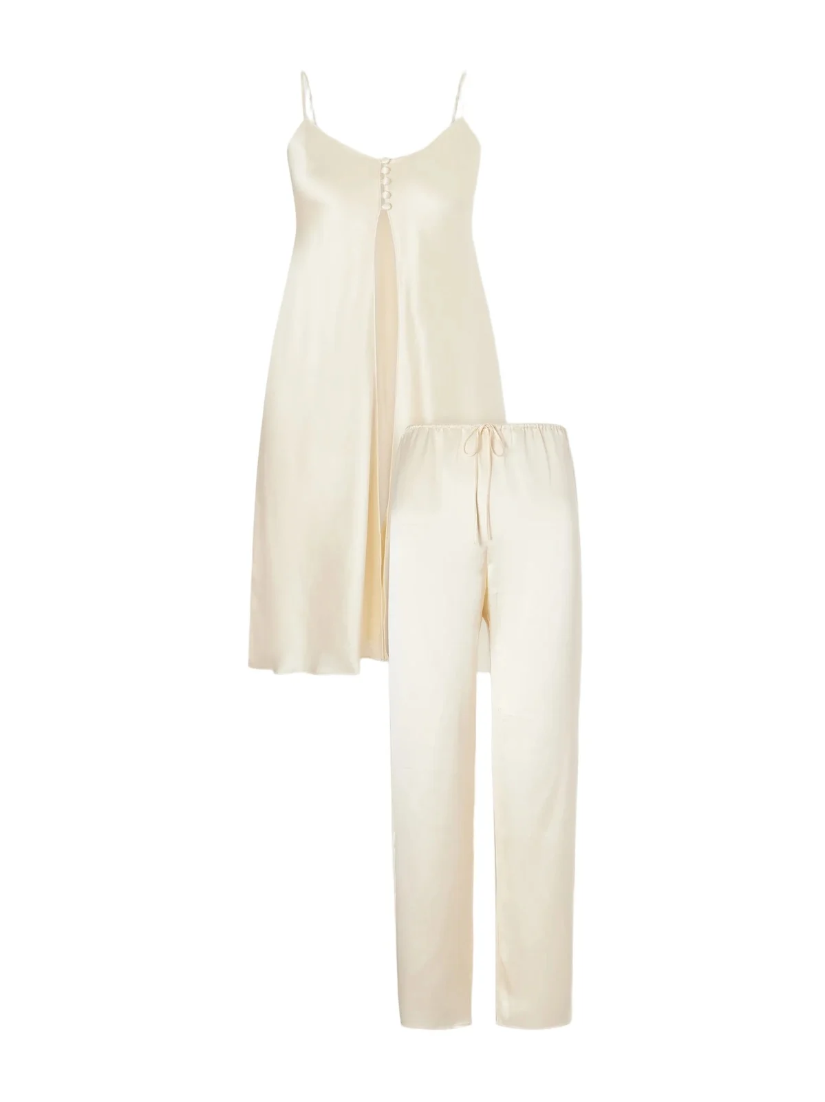 Elvira Silk-satin Pajama Set Elvira Silk-satin Pajama Set