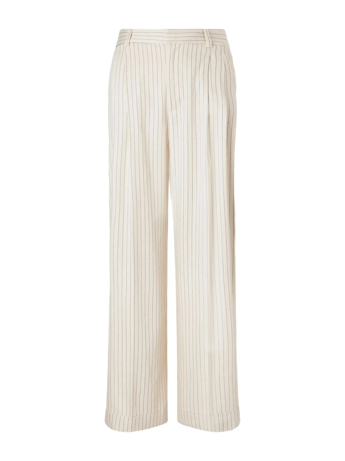 Avenue Pleated Striped Woven Wide-leg Pants Avenue Pleated Striped Woven Wide-leg Pants