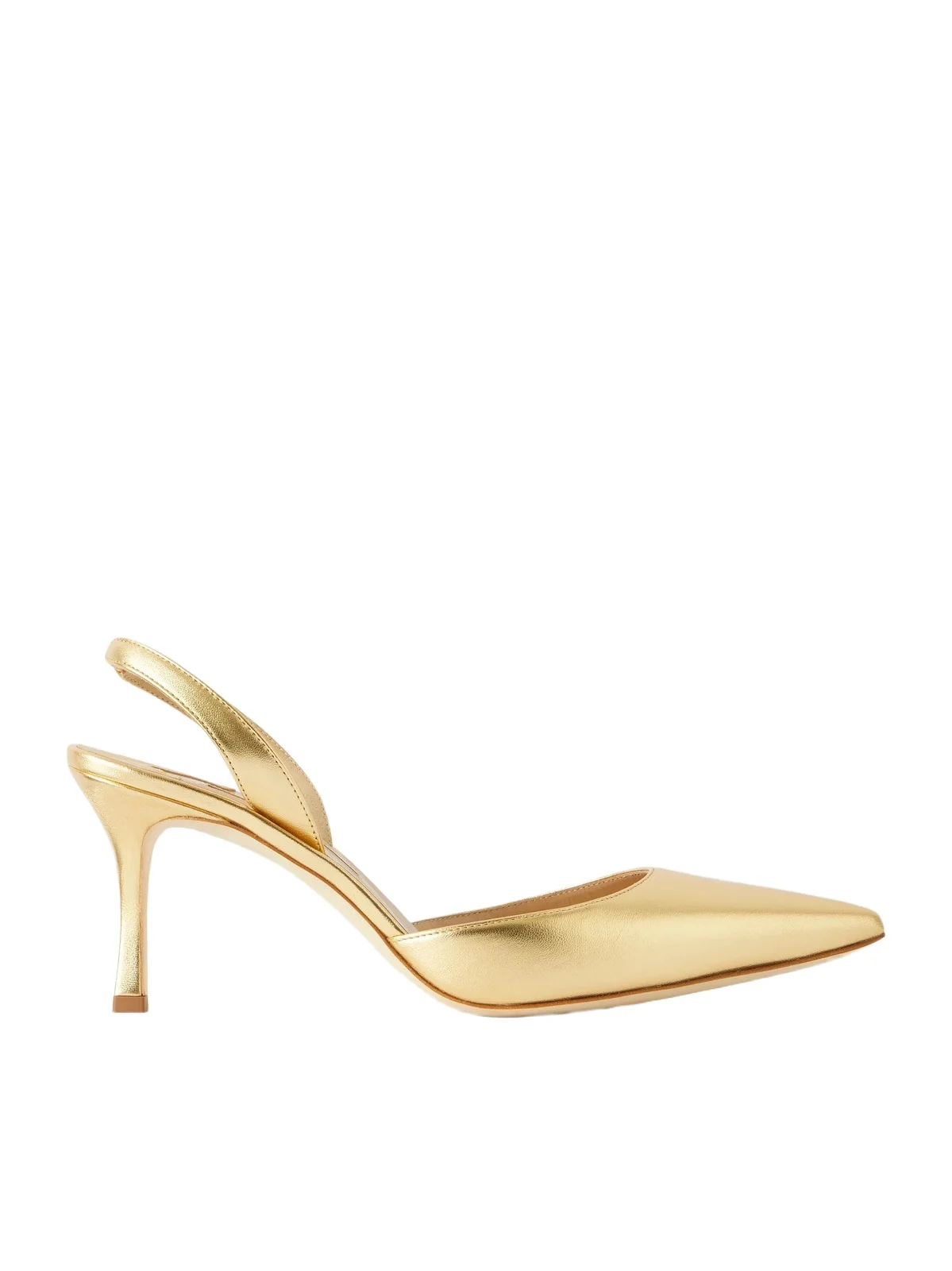 Carolyne 50 Metallic Leather Slingback Pumps Carolyne 50 Metallic Leather Slingback Pumps