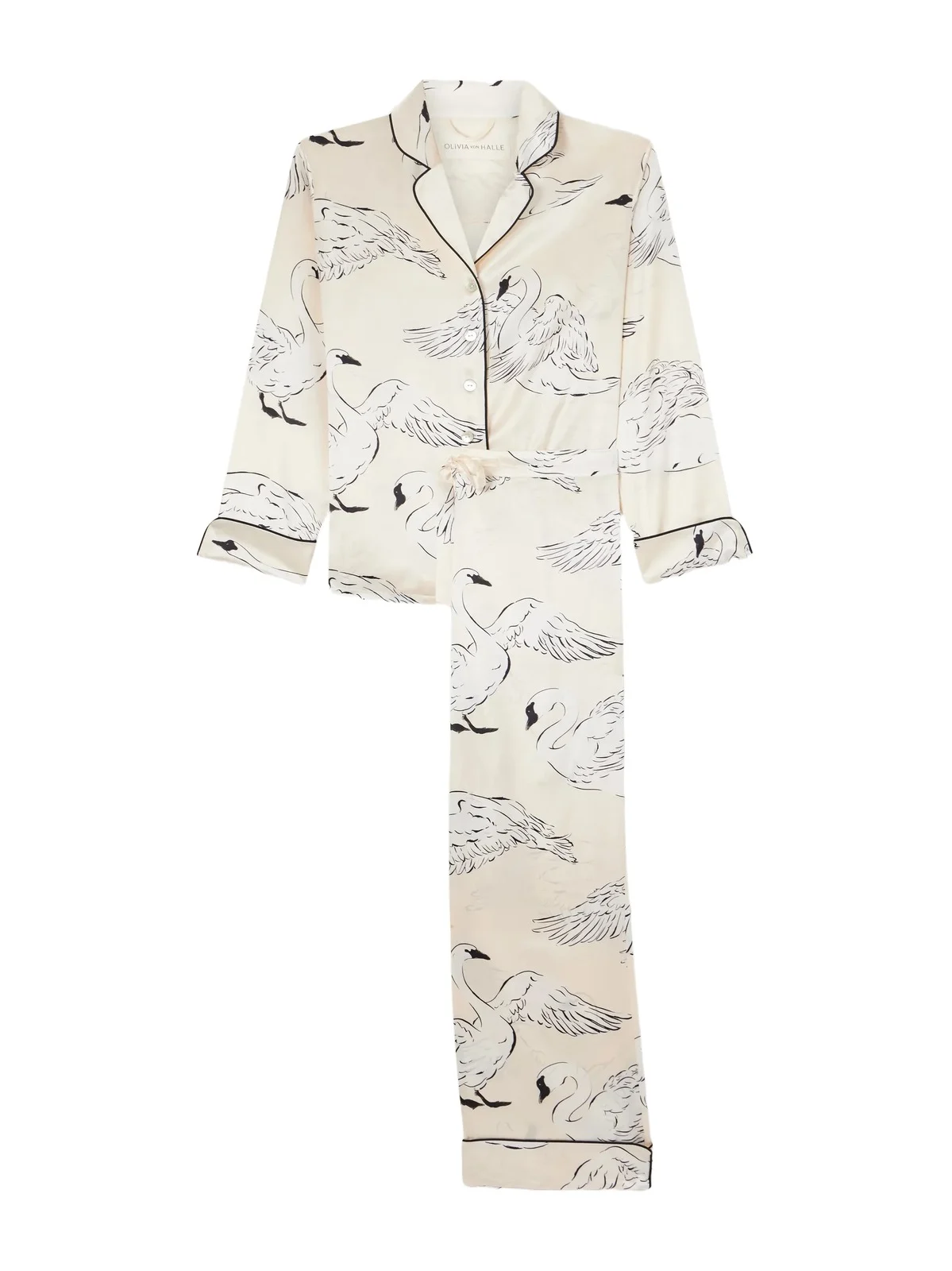 Lila Printed Silk-satin Pajama Set Lila Printed Silk-satin Pajama Set