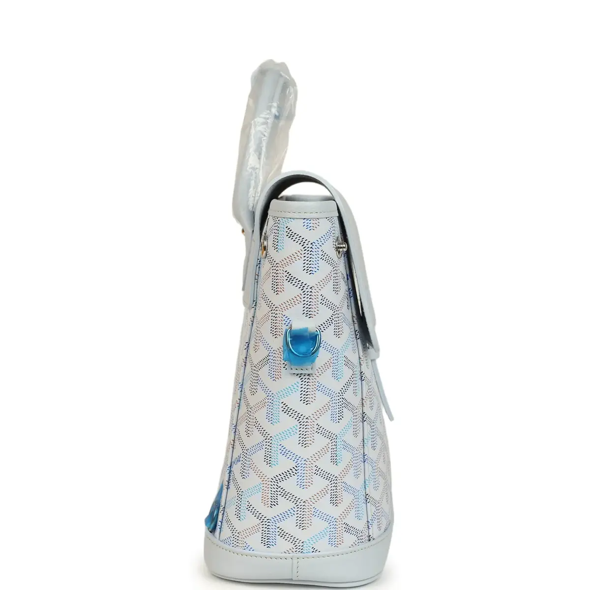 goyard Goyard Goyardine Canvas Polar Blue Mini Alpin Backpack Palladium Hardware | Thumbnail 3