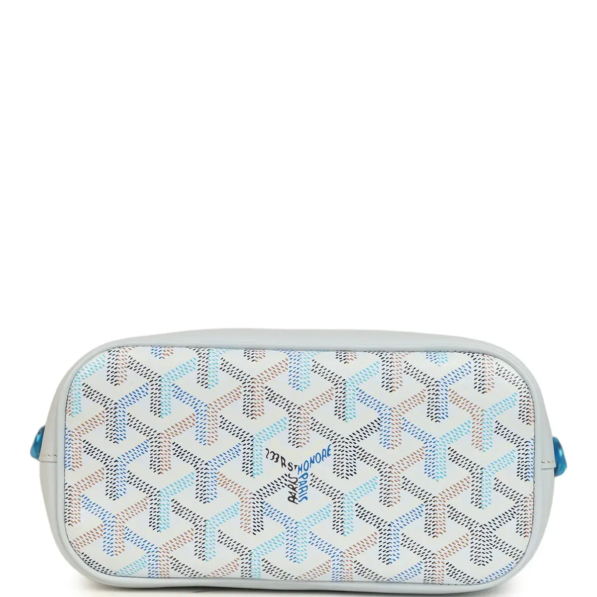 goyard Goyard Goyardine Canvas Polar Blue Mini Alpin Backpack Palladium Hardware | Thumbnail 6