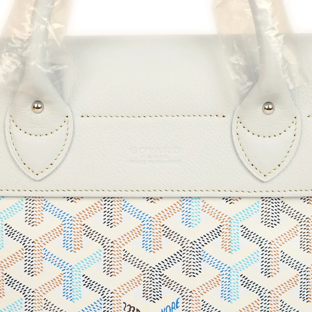 goyard Goyard Goyardine Canvas Polar Blue Mini Alpin Backpack Palladium Hardware | Thumbnail 7