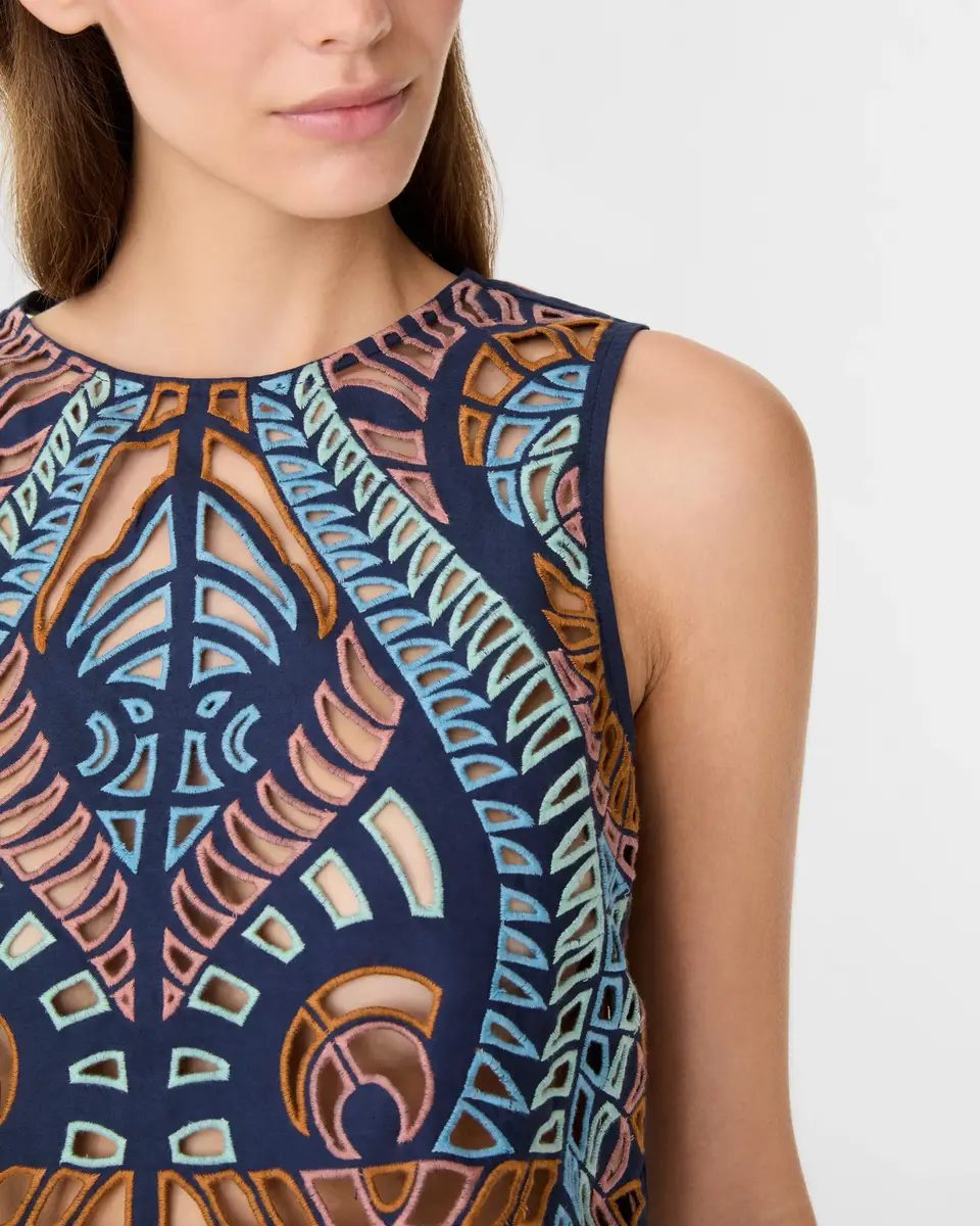 Emporio Sirenuse Ada Top in Brisé Cutwork | Thumbnail 3 Emporio Sirenuse Ada Top in Brisé Cutwork | Thumbnail 3