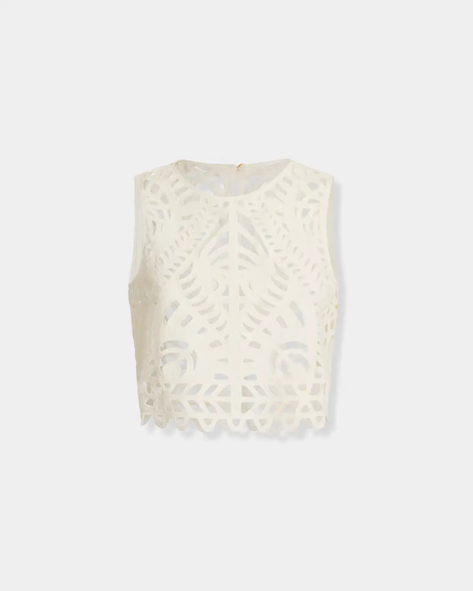 Emporio Sirenuse Ada Top in Brisé Cutwork | Thumbnail 7 Emporio Sirenuse Ada Top in Brisé Cutwork | Thumbnail 7