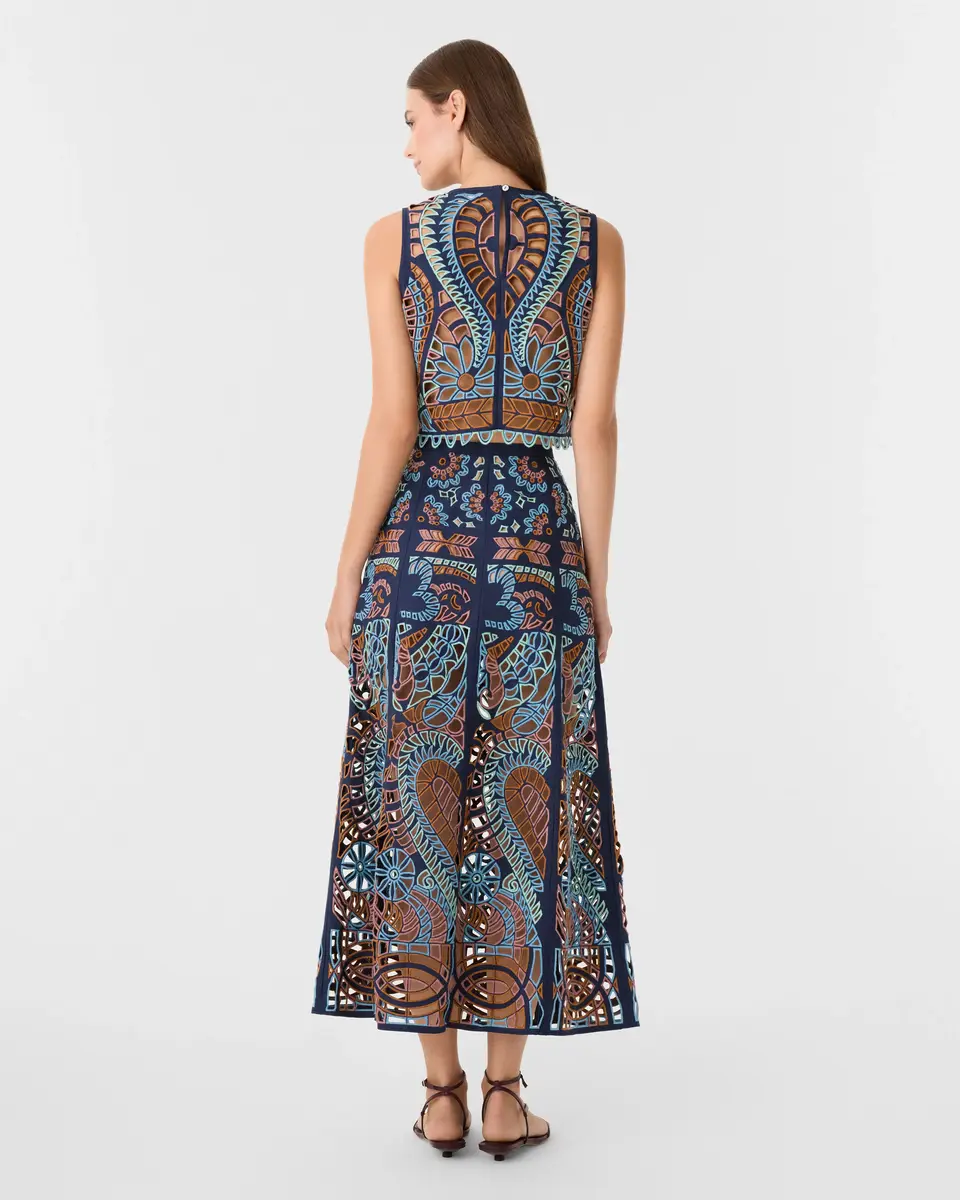 Emporio Sirenuse Rita Skirt in Brisé Cutwork | Thumbnail 5 Emporio Sirenuse Rita Skirt in Brisé Cutwork | Thumbnail 5