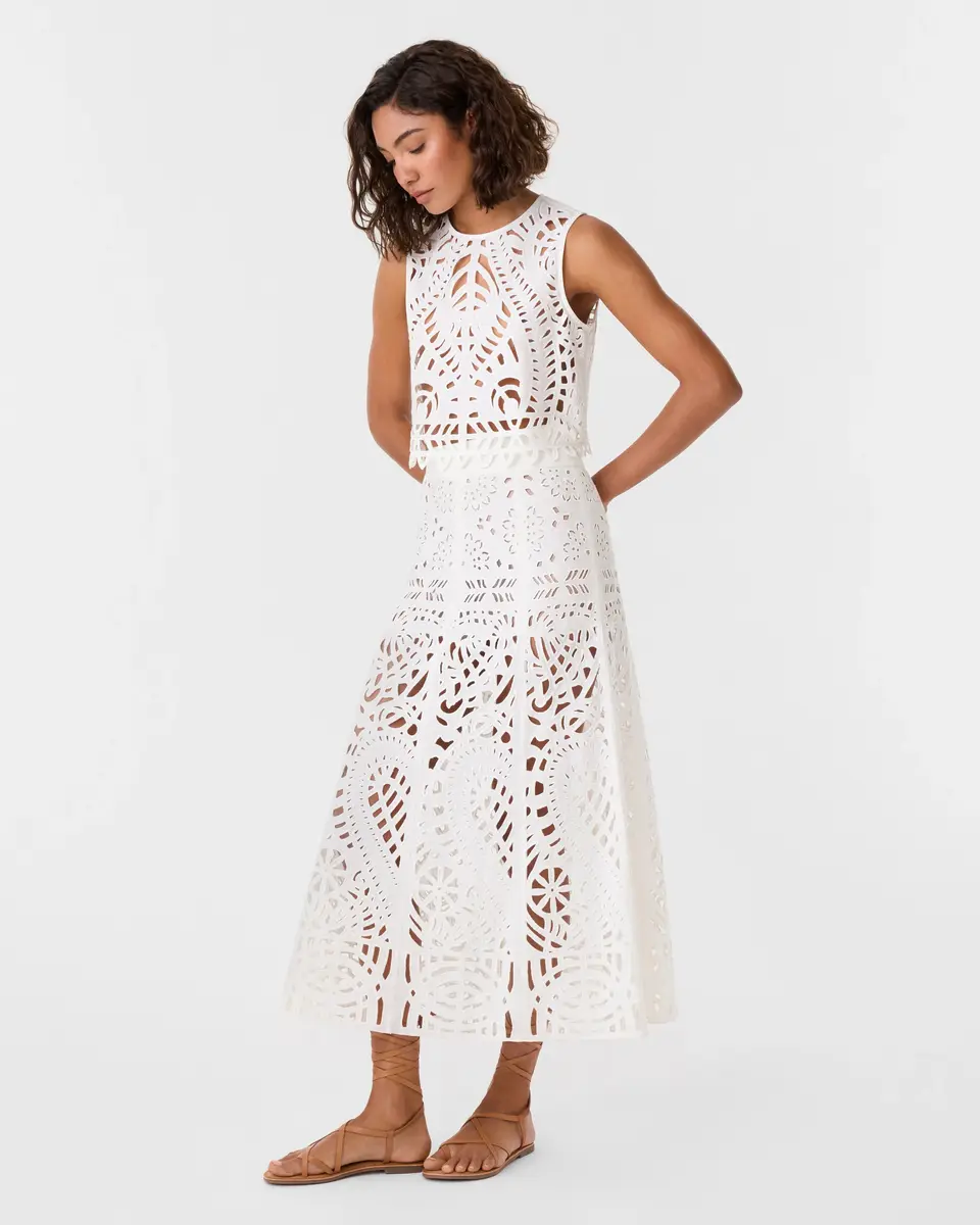 Emporio Sirenuse Rita Skirt in Brisé Cutwork | Thumbnail 7 Emporio Sirenuse Rita Skirt in Brisé Cutwork | Thumbnail 7
