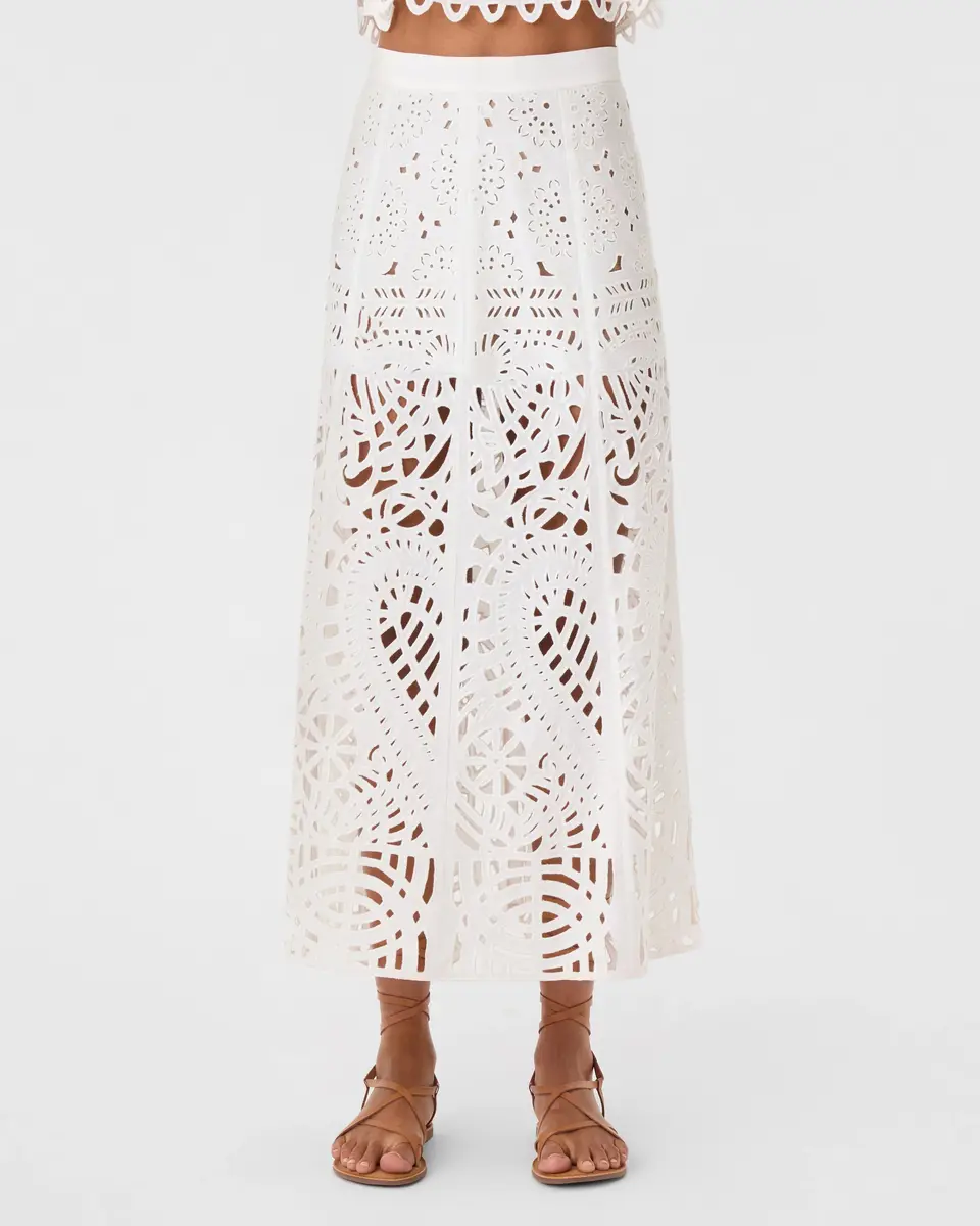 Emporio Sirenuse Rita Skirt in Brisé Cutwork | Thumbnail 8 Emporio Sirenuse Rita Skirt in Brisé Cutwork | Thumbnail 8