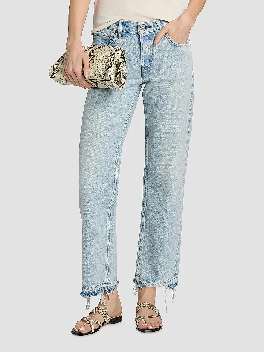 Moussy Vintage Women's Barrington Low-Rise Straight-Fit Jeans | Thumbnail 3