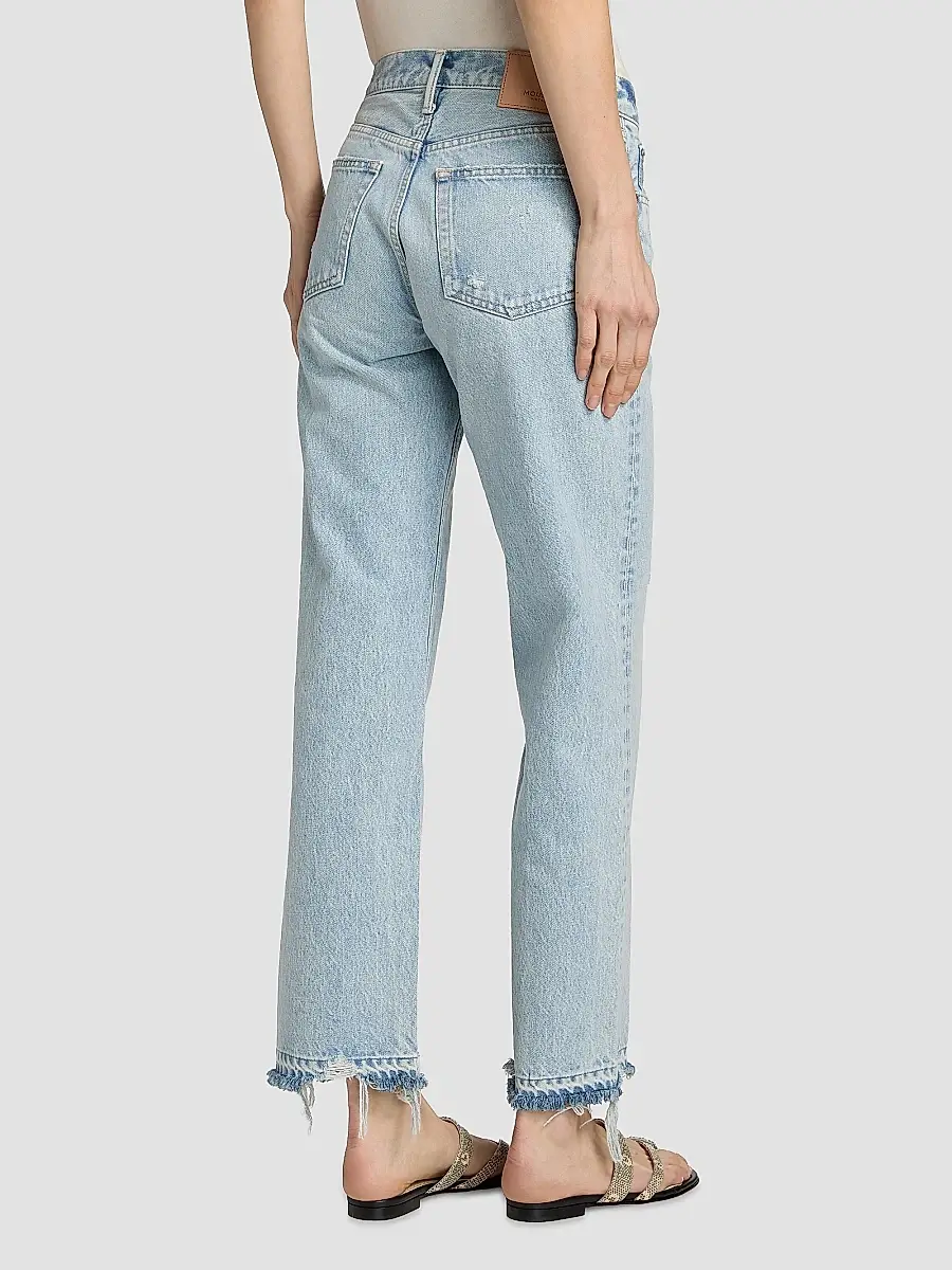 Moussy Vintage Women's Barrington Low-Rise Straight-Fit Jeans | Thumbnail 5
