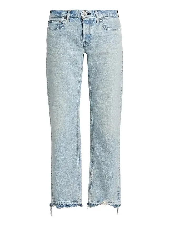 Moussy Vintage Women's Barrington Low-Rise Straight-Fit Jeans