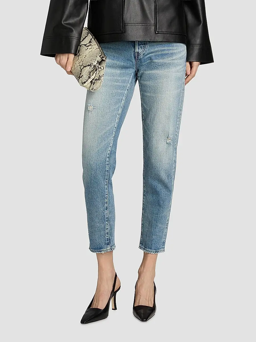 Moussy Vintage Women's Hackney Tapered Mid-Rise Jeans | Thumbnail 3 Moussy Vintage Women's Hackney Tapered Mid-Rise Jeans | Thumbnail 3
