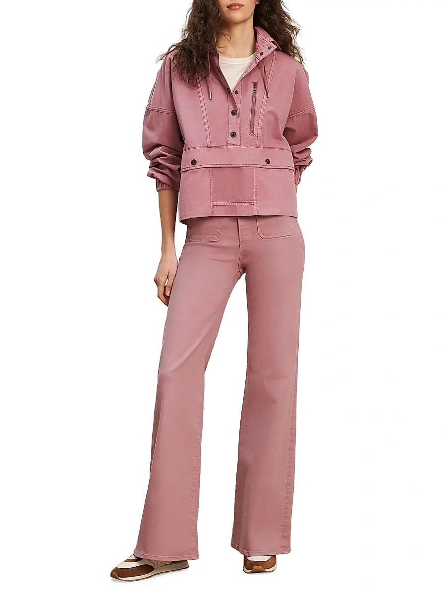 Veronica Beard Women's Cunningham Button-Front Cotton Pullover Jacket | Thumbnail 2 Veronica Beard Women's Cunningham Button-Front Cotton Pullover Jacket | Thumbnail 2
