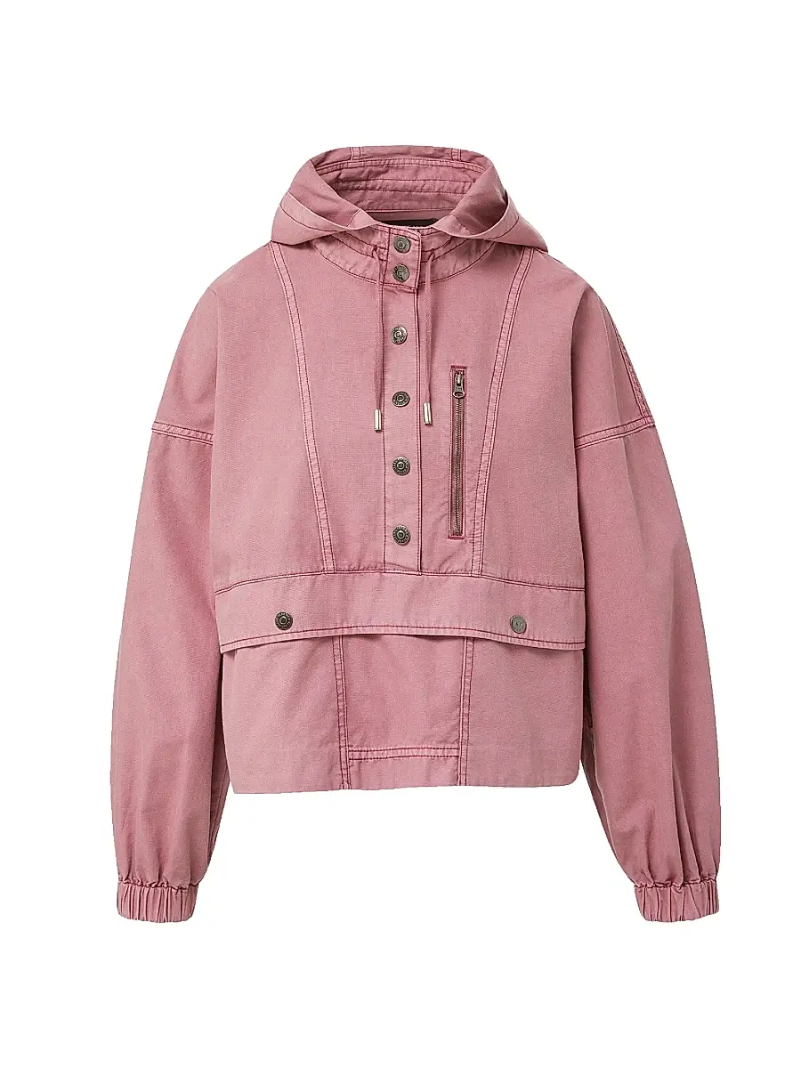 Veronica Beard Women's Cunningham Button-Front Cotton Pullover Jacket | Image 1 Veronica Beard Women's Cunningham Button-Front Cotton Pullover Jacket | Image 1