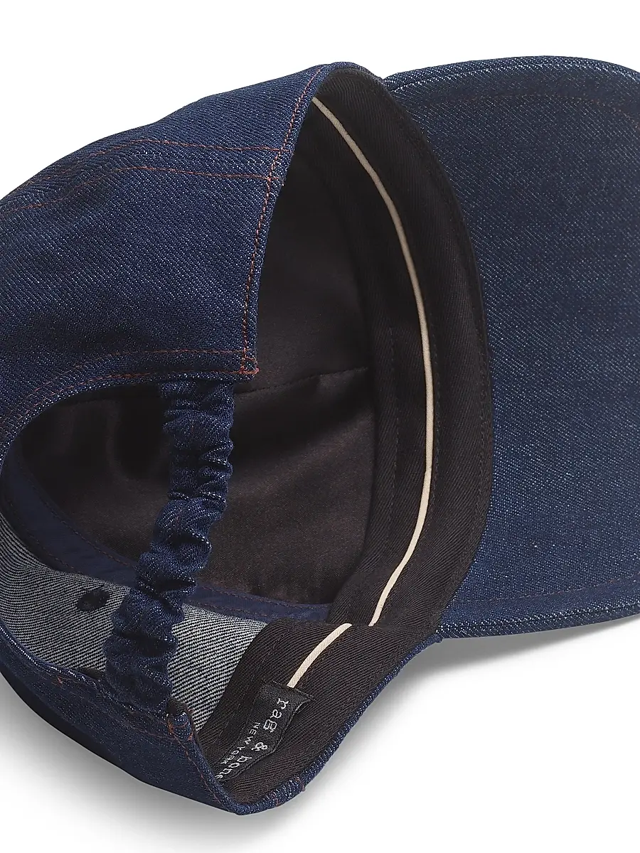 rag & bone Women's Harlow Denim Baseball Cap | Thumbnail 2 rag & bone Women's Harlow Denim Baseball Cap | Thumbnail 2