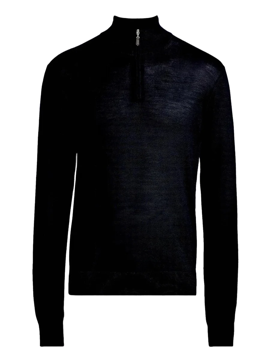 Men's Wool-Cashmere Quarter-Zip Sweater Men's Wool-Cashmere Quarter-Zip Sweater