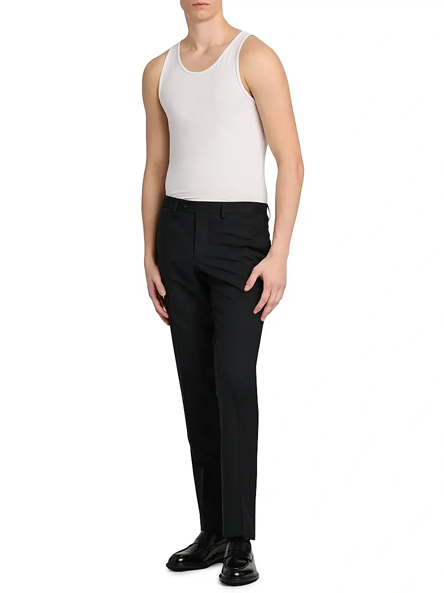 Kiton Men's Stretch-Cotton Slim-Fit Trousers | Thumbnail 2 Kiton Men's Stretch-Cotton Slim-Fit Trousers | Thumbnail 2