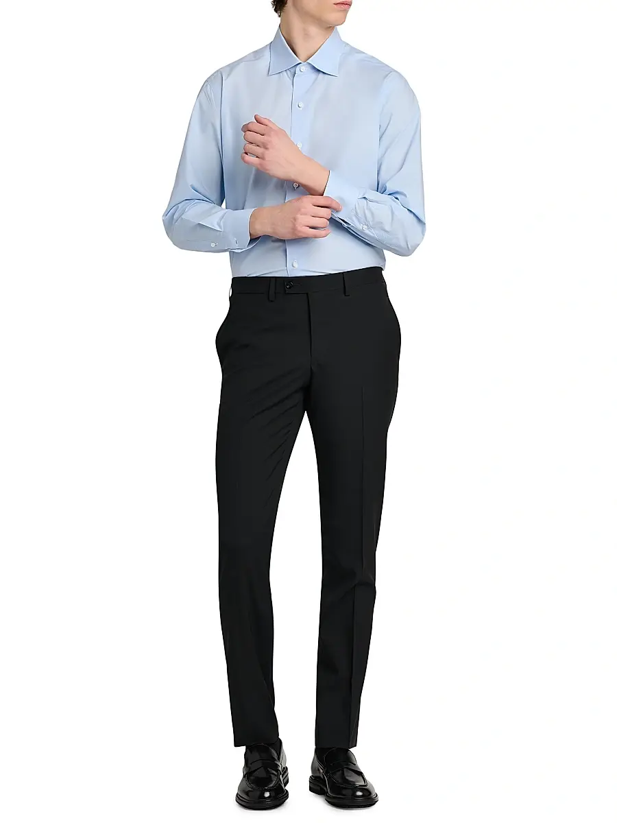 Kiton Men's Stretch-Cotton Slim-Fit Trousers | Thumbnail 5 Kiton Men's Stretch-Cotton Slim-Fit Trousers | Thumbnail 5