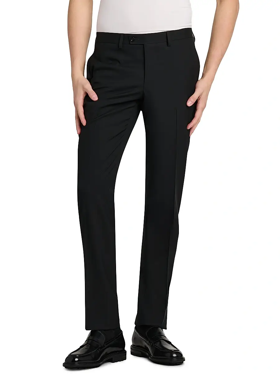 Kiton Men's Stretch-Cotton Slim-Fit Trousers | Thumbnail 6 Kiton Men's Stretch-Cotton Slim-Fit Trousers | Thumbnail 6