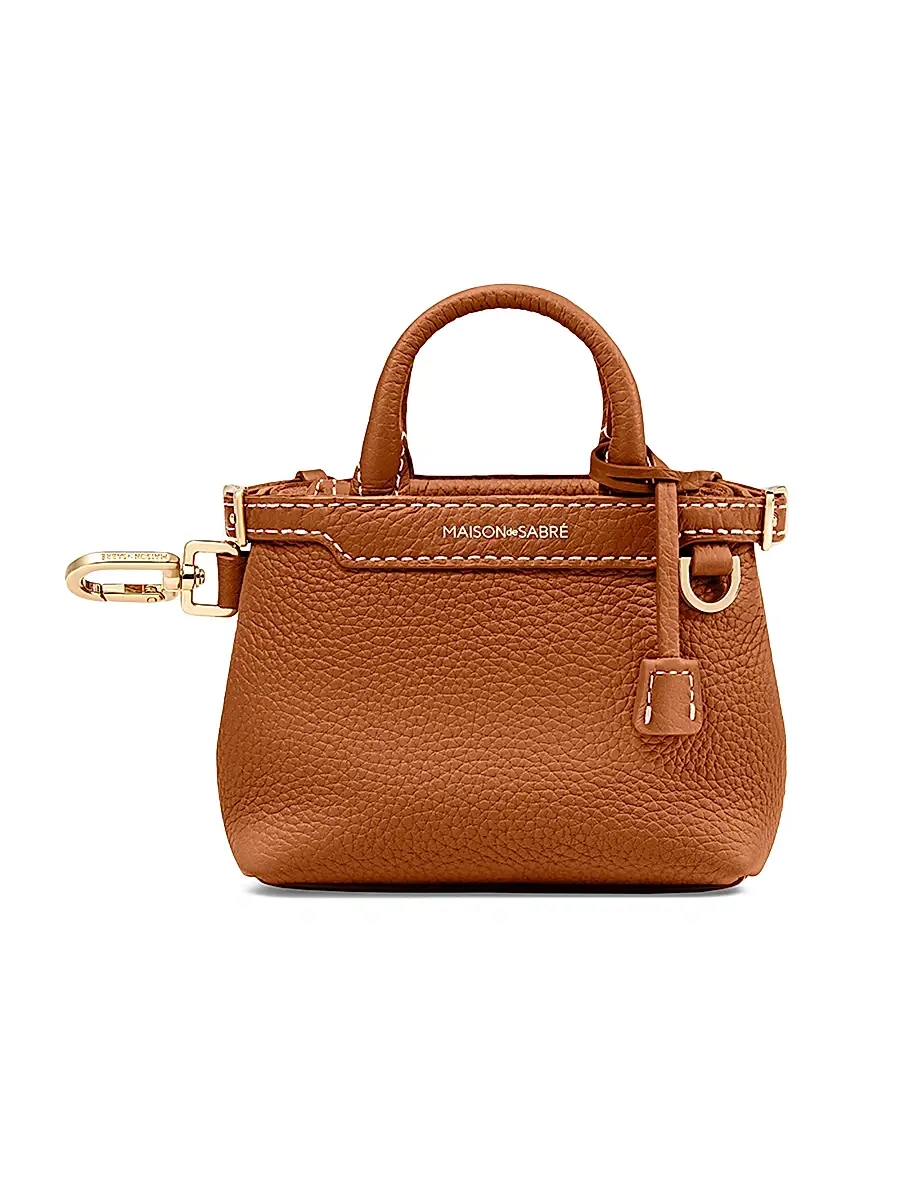 MAISON de SABRÉ Women's The Sabrémoji Petite Palais Charm - Pecan Brown | Image 1 MAISON de SABRÉ Women's The Sabrémoji Petite Palais Charm - Pecan Brown | Image 1