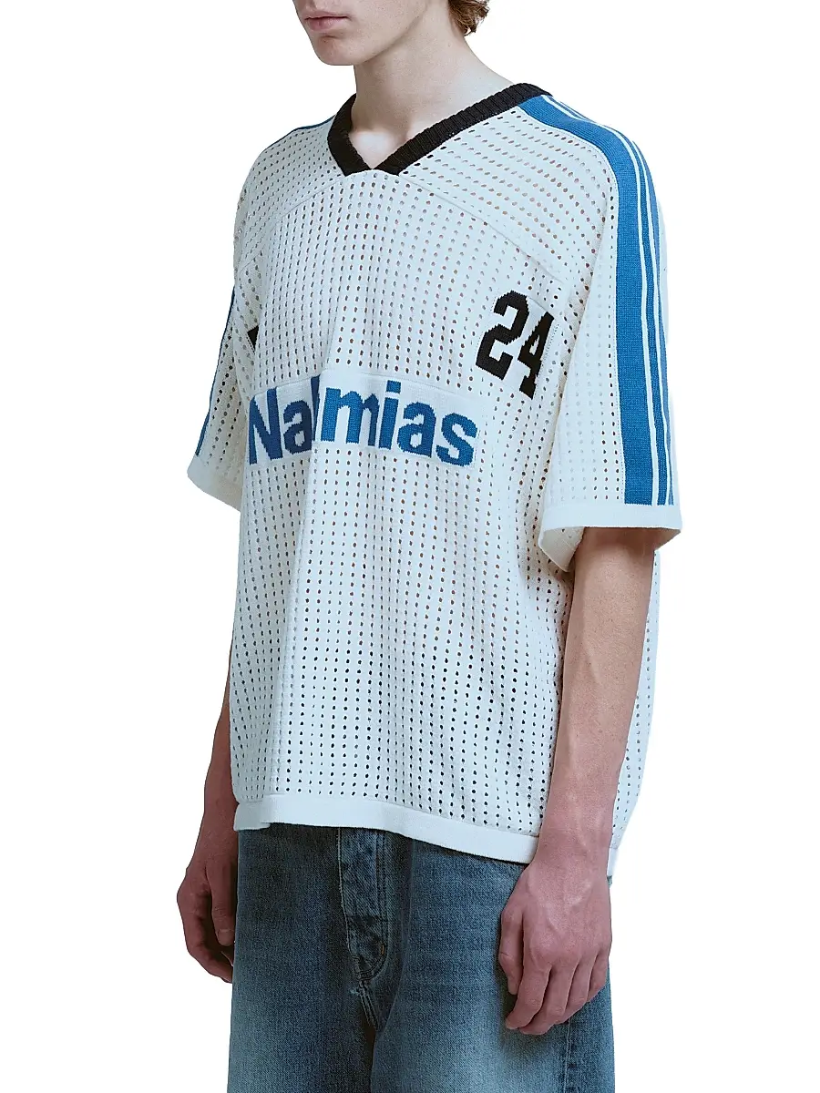 Nahmias Men's Cotton Knit Soccer Jersey | Thumbnail 2 Nahmias Men's Cotton Knit Soccer Jersey | Thumbnail 2