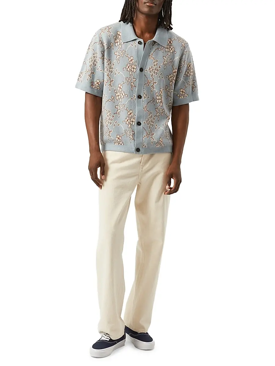 Corridor Men's Trellis Knit Cotton Shirt | Thumbnail 2 Corridor Men's Trellis Knit Cotton Shirt | Thumbnail 2
