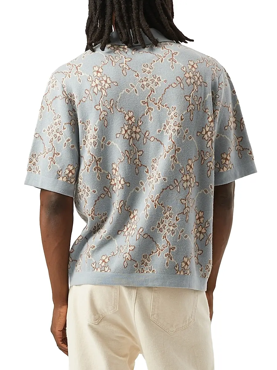 Corridor Men's Trellis Knit Cotton Shirt | Thumbnail 3 Corridor Men's Trellis Knit Cotton Shirt | Thumbnail 3