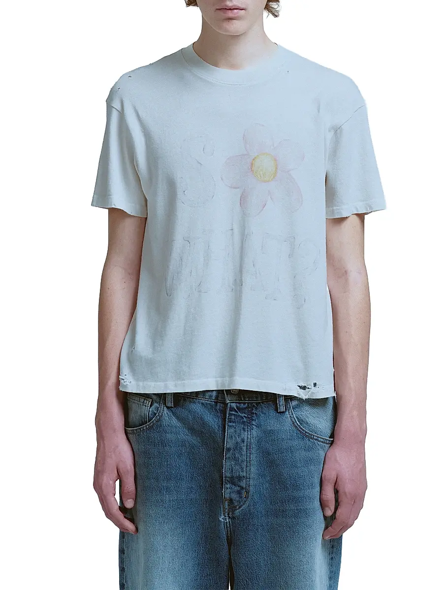 Nahmias Men's So What Fitted Cotton T-Shirt - Egg White - Size XXL | Image 1 Nahmias Men's So What Fitted Cotton T-Shirt - Egg White - Size XXL | Image 1