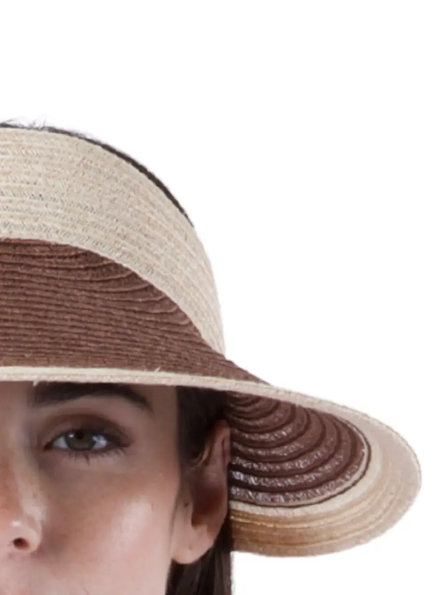 Eugenia Kim Women's Trixie Colorblocked Hemp-Blend Visor | Thumbnail 2 Eugenia Kim Women's Trixie Colorblocked Hemp-Blend Visor | Thumbnail 2