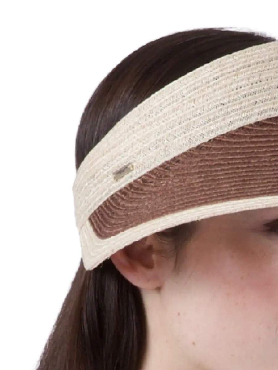 Eugenia Kim Women's Trixie Colorblocked Hemp-Blend Visor | Thumbnail 3 Eugenia Kim Women's Trixie Colorblocked Hemp-Blend Visor | Thumbnail 3