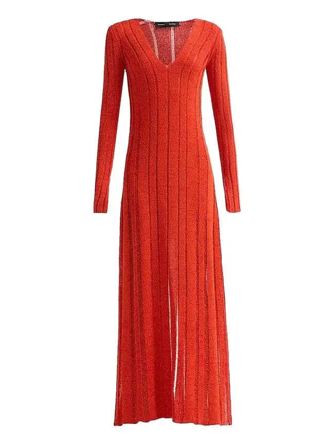 Women's Maelle Drop Needle Tweed Maxi Dress Women's Maelle Drop Needle Tweed Maxi Dress