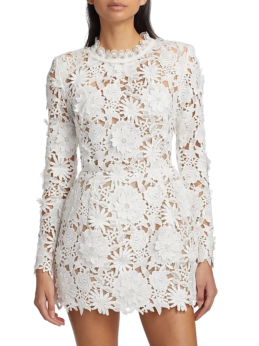 Bronx and Banco Women's Maia Lace Long-Sleeve Minidress | Thumbnail 3 Bronx and Banco Women's Maia Lace Long-Sleeve Minidress | Thumbnail 3