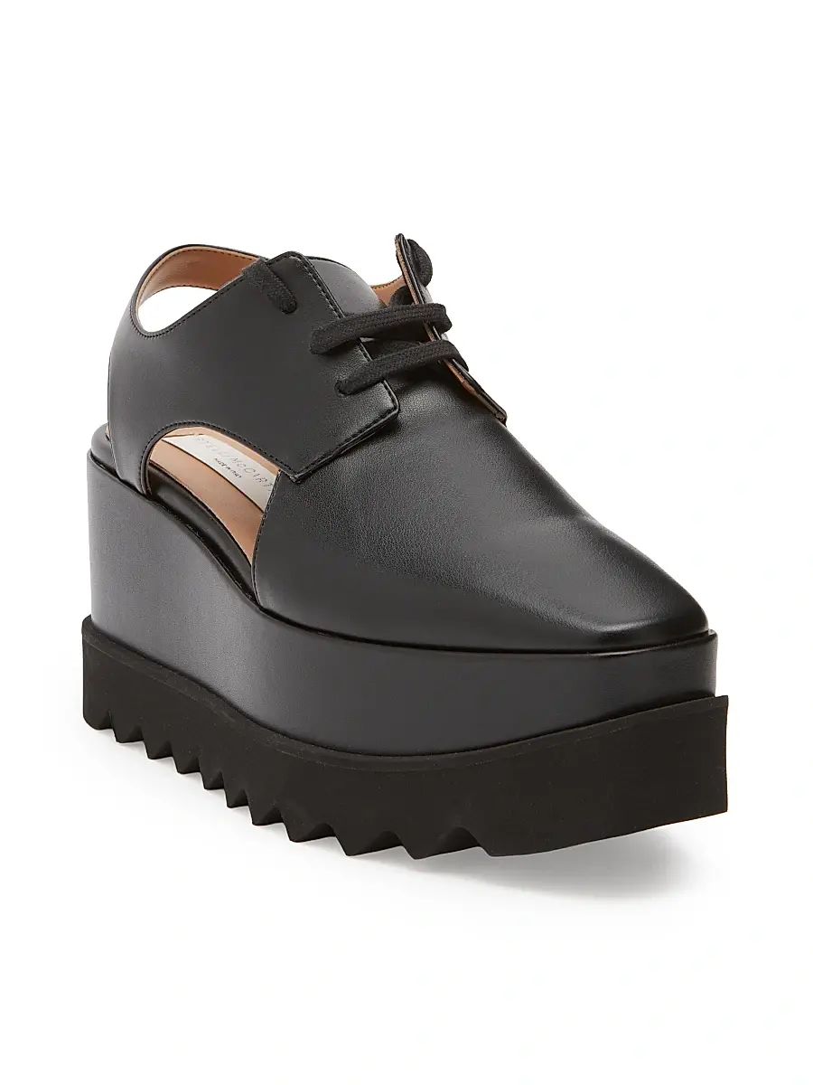 Stella McCartney Women's Elyse 75MM Cut-Out Platform Derbys | Thumbnail 2 Stella McCartney Women's Elyse 75MM Cut-Out Platform Derbys | Thumbnail 2