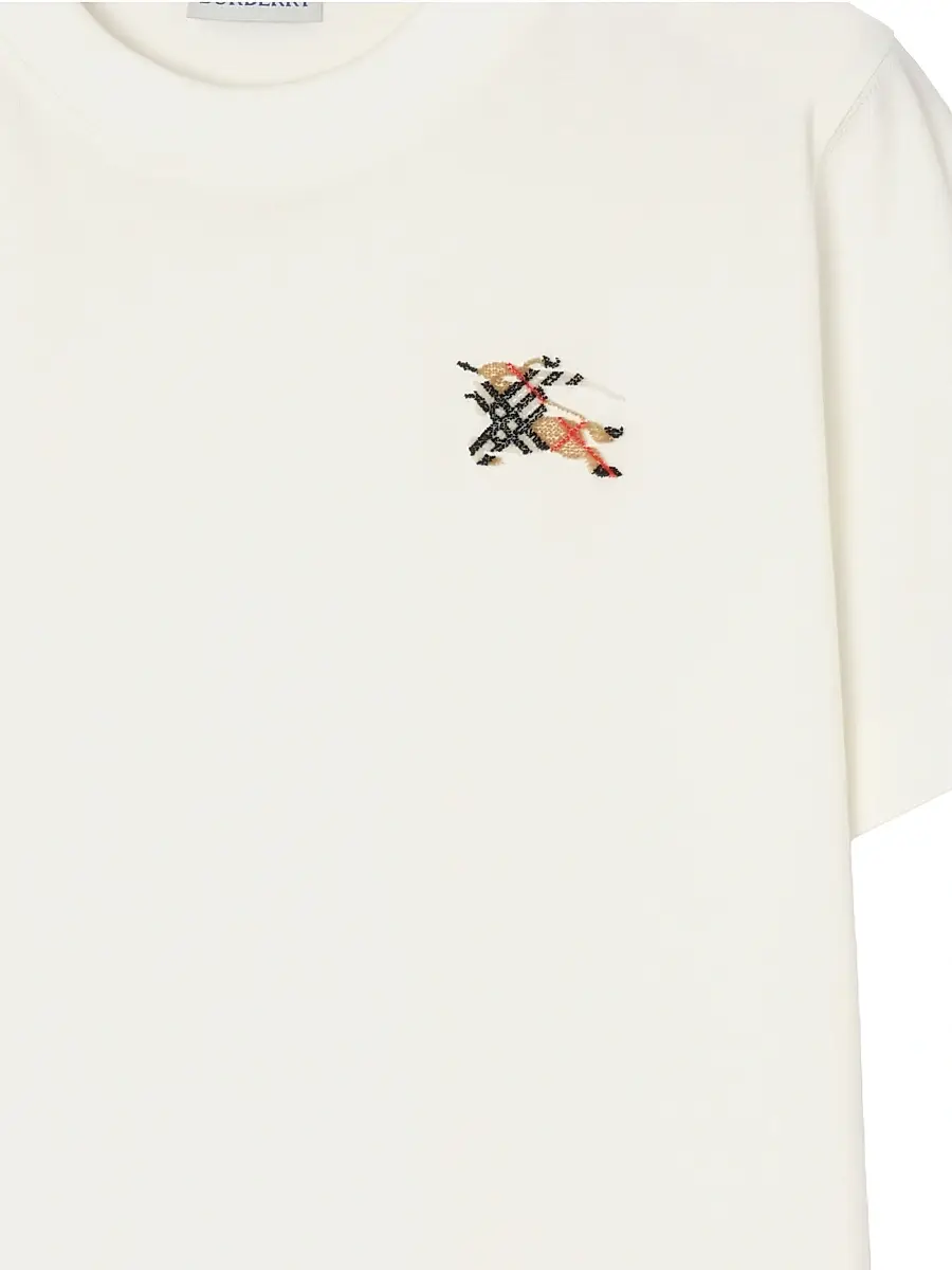 Burberry Women's Frankie EKD Check Cotton T-Shirt | Thumbnail 2