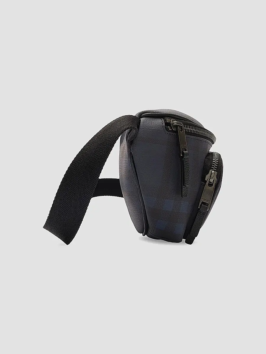 Burberry Men's Check Coated Canvas Belt Bag | Thumbnail 3 Burberry Men's Check Coated Canvas Belt Bag | Thumbnail 3