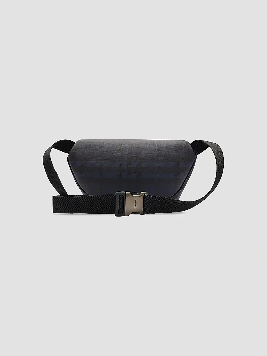 Burberry Men's Check Coated Canvas Belt Bag | Thumbnail 4 Burberry Men's Check Coated Canvas Belt Bag | Thumbnail 4