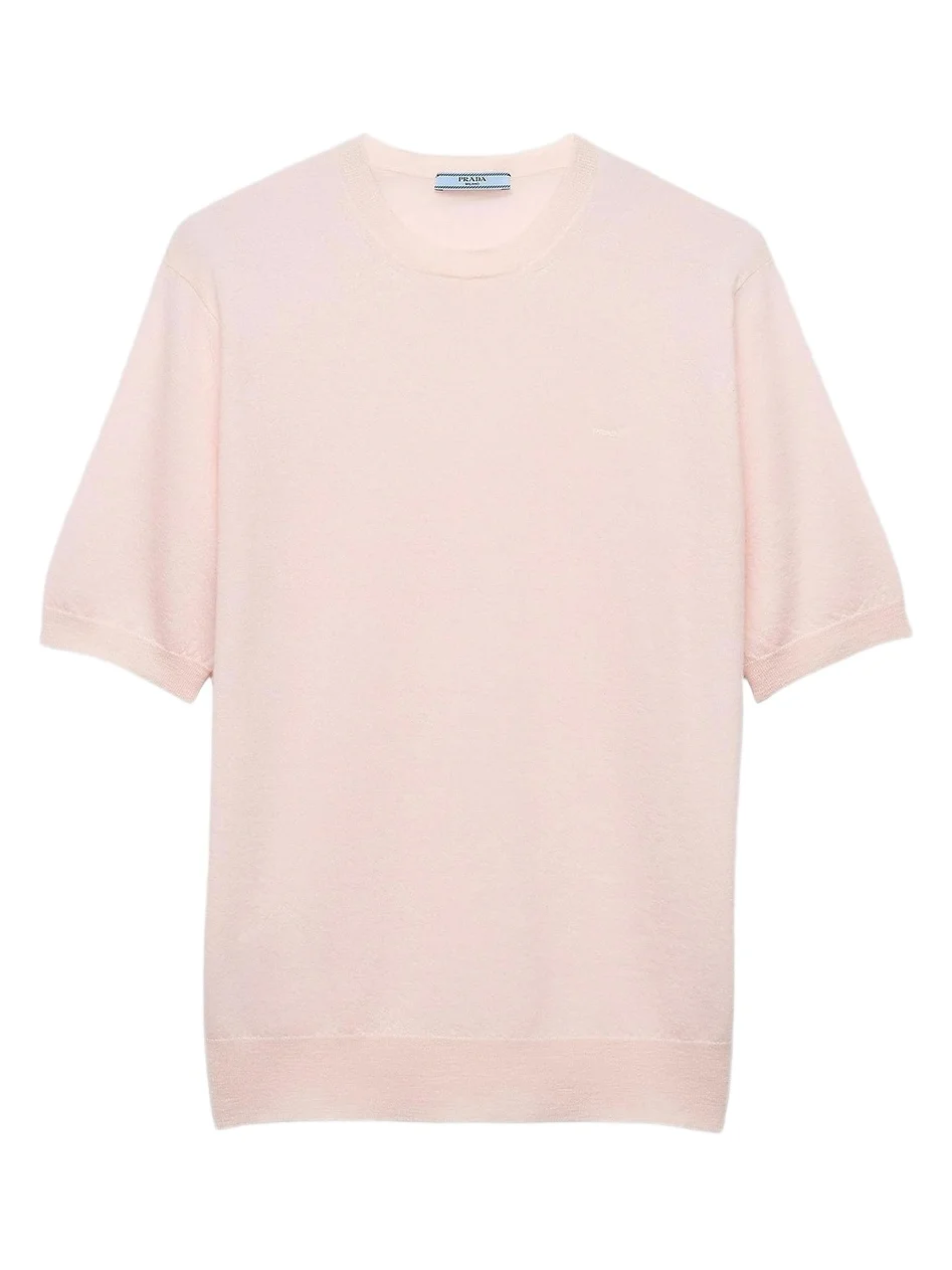 Women's Short-Sleeved Cashmere T-Shirt