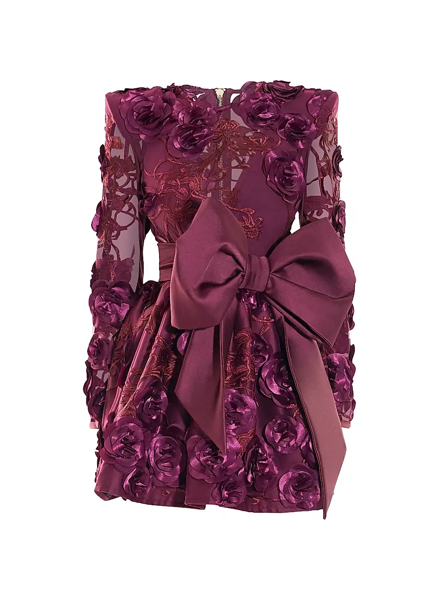 Zhivago Women's The Beautiful & The Lost Minidress - Plum | Image 1 Zhivago Women's The Beautiful & The Lost Minidress - Plum | Image 1
