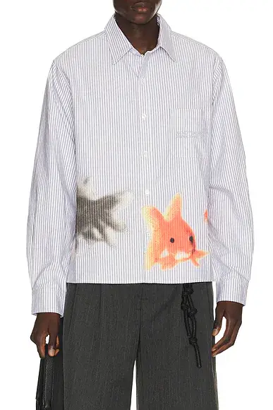 VANDYTHEPINK Goldfish Button Down Shirt | Image 1 VANDYTHEPINK Goldfish Button Down Shirt | Image 1