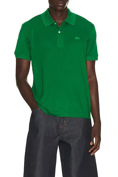 Lacoste Runway Classic Fit Silk Pique Polo Shirt | Image 1 Lacoste Runway Classic Fit Silk Pique Polo Shirt | Image 1