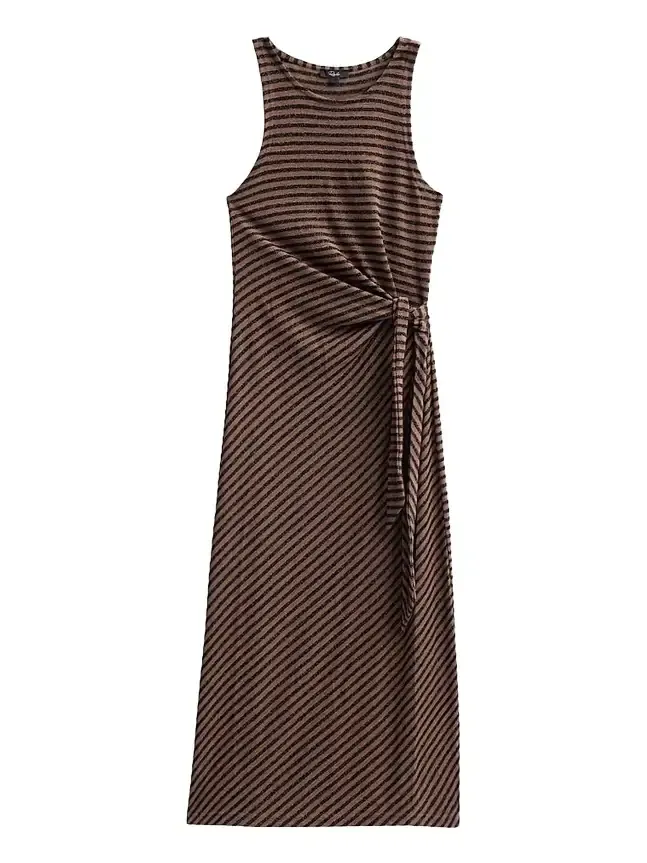 Women's Ricky Striped Tie-Waist Midi Dress Women's Ricky Striped Tie-Waist Midi Dress