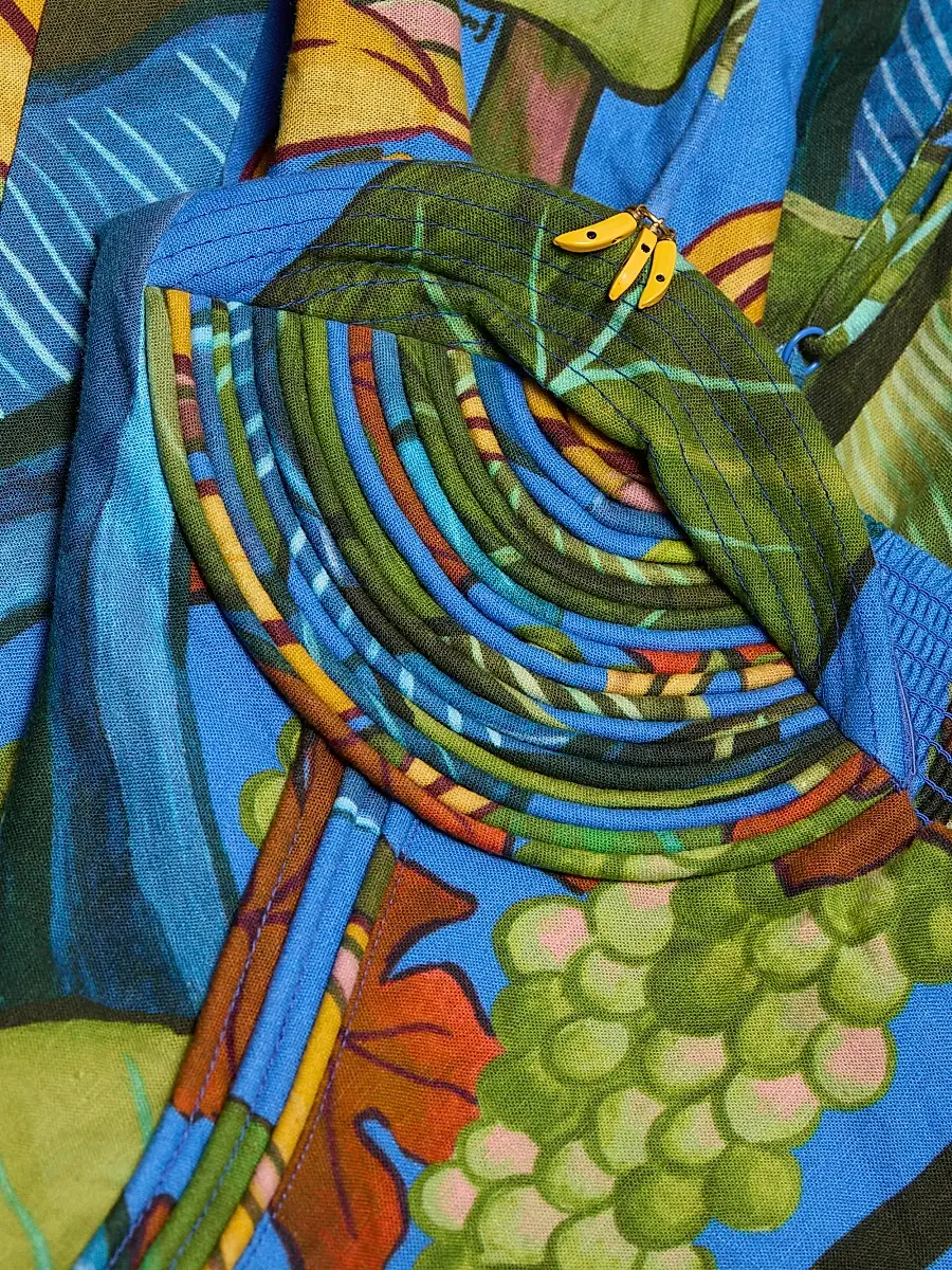Farm Rio Women's Printed Linen-Blend Maxi Dress | Thumbnail 7