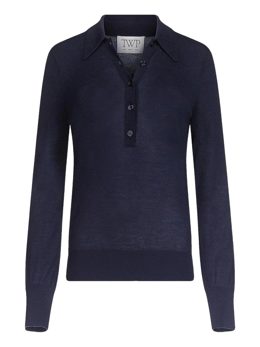 TWP Women's Uma Henley Cashmere Top