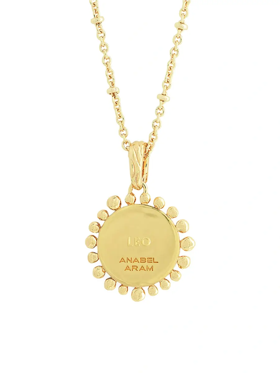 Anabel Aram Women's Zodiac 18K-Gold-Plated & Cubic Zirconia Pendant Necklace | Thumbnail 3