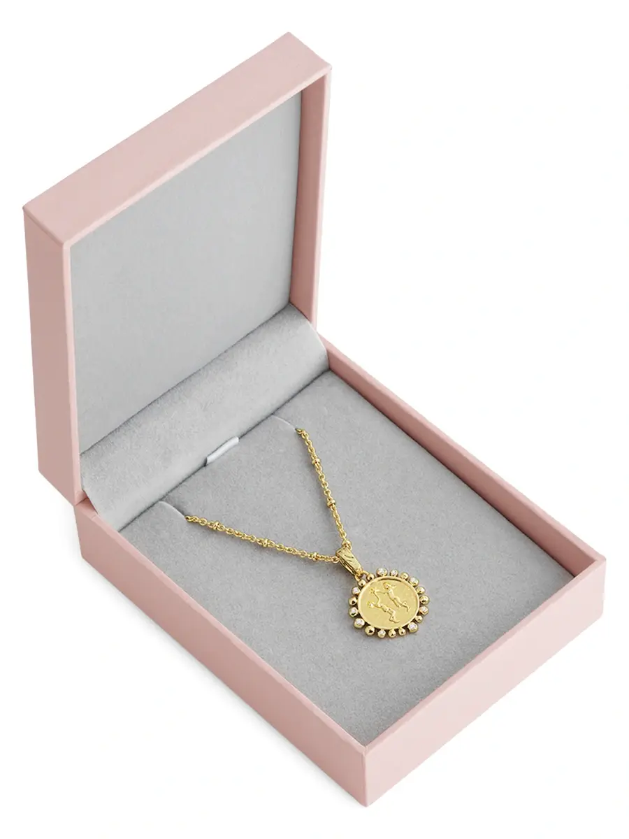 Anabel Aram Women's Zodiac 18K-Gold-Plated & Cubic Zirconia Pendant Necklace | Thumbnail 5