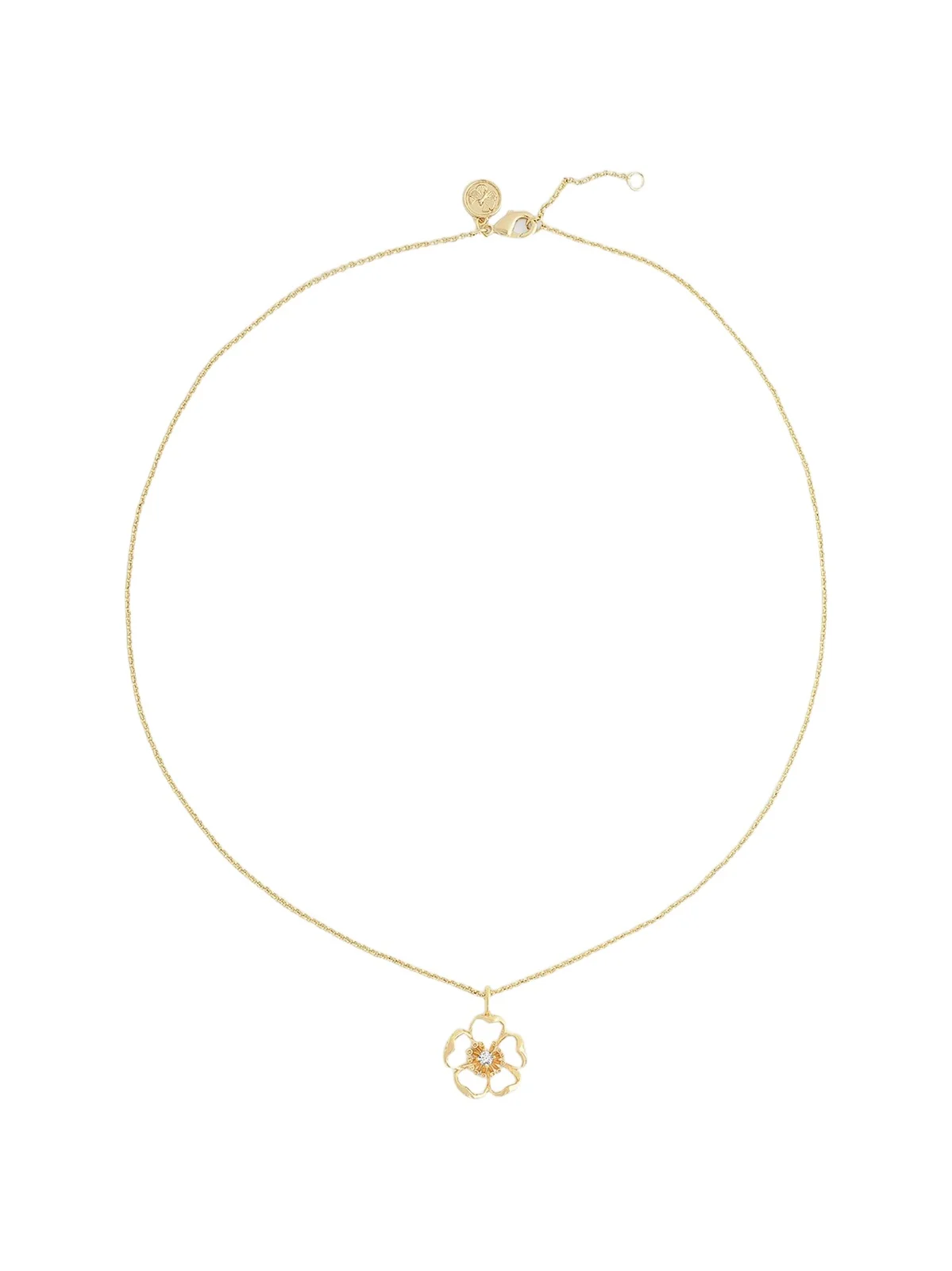 Anabel Aram Women's Wildflowers 18K-Gold-Plated, Cubic Zirconia & Enamel Pendant Necklace