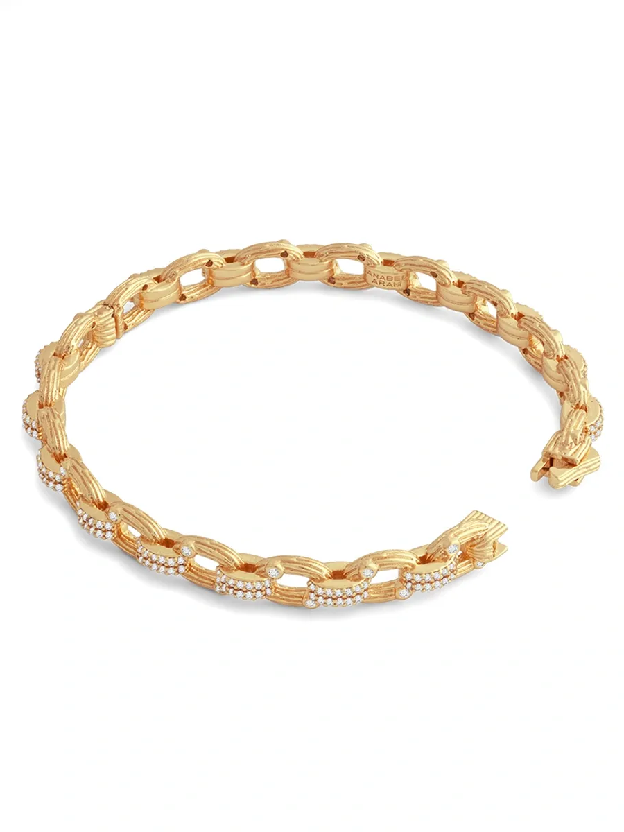 Anabel Aram Women's Enchanted Forest 18K-Gold-Plated & Cubic Zirconia Chain Bracelet | Thumbnail 3