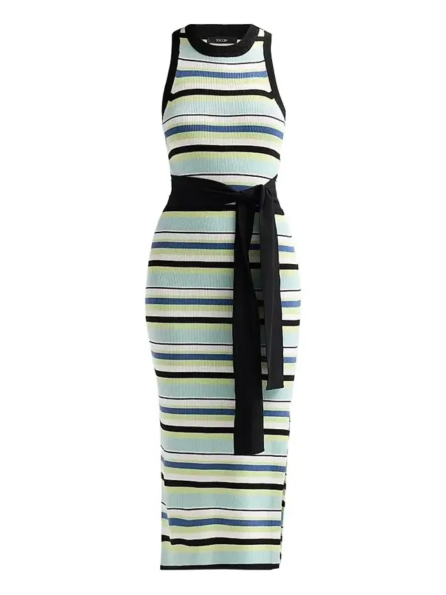 Women's Piper Tie-Front Sleeveless Midi Dress Women's Piper Tie-Front Sleeveless Midi Dress