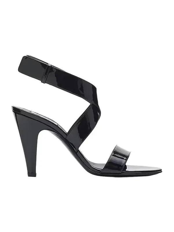 Women's 90MM Leather Cone Heel Sandals